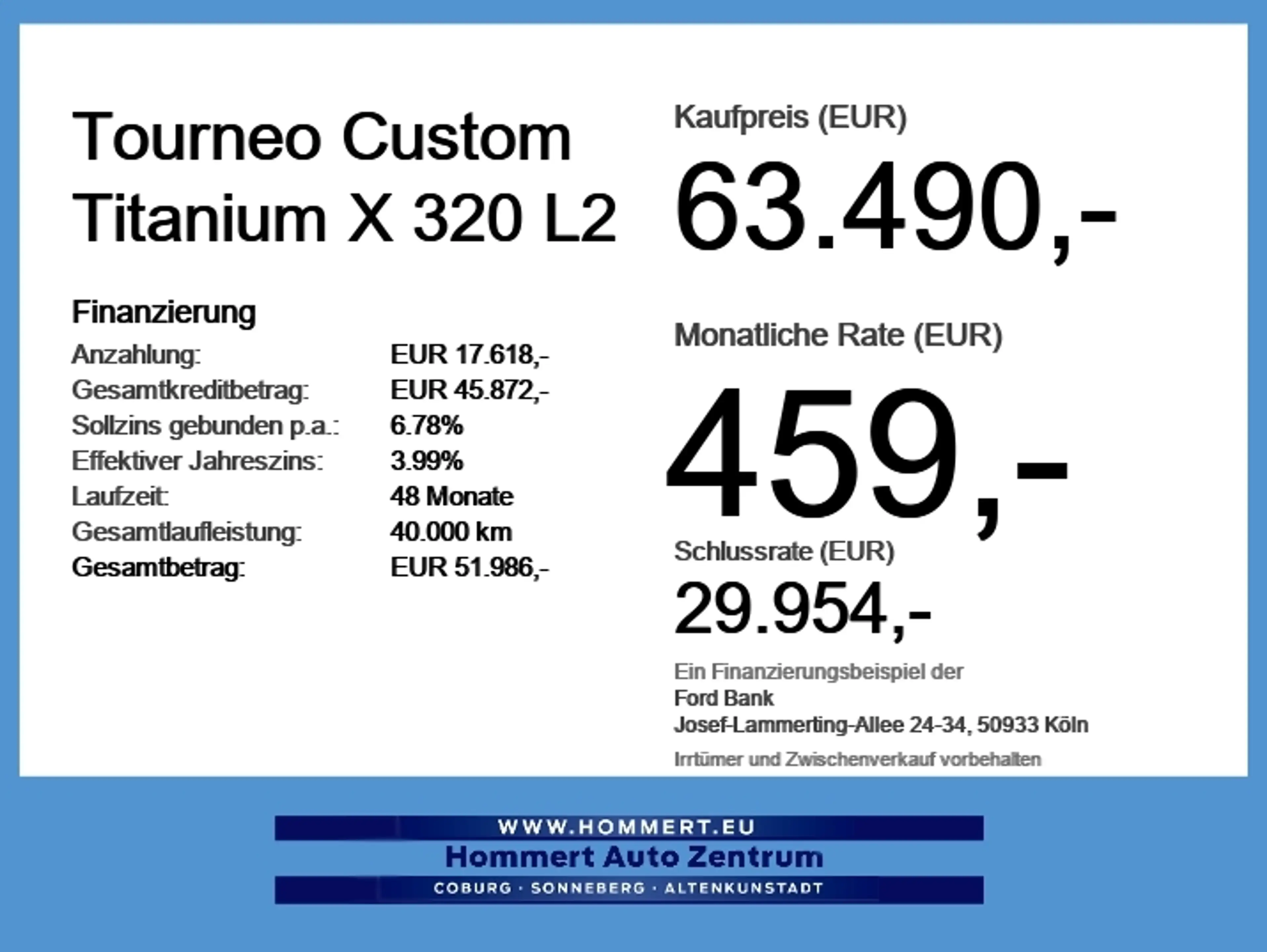 Ford Tourneo Custom Titanium X 320 L2 PANO*4xSHZ*360° — photo 6