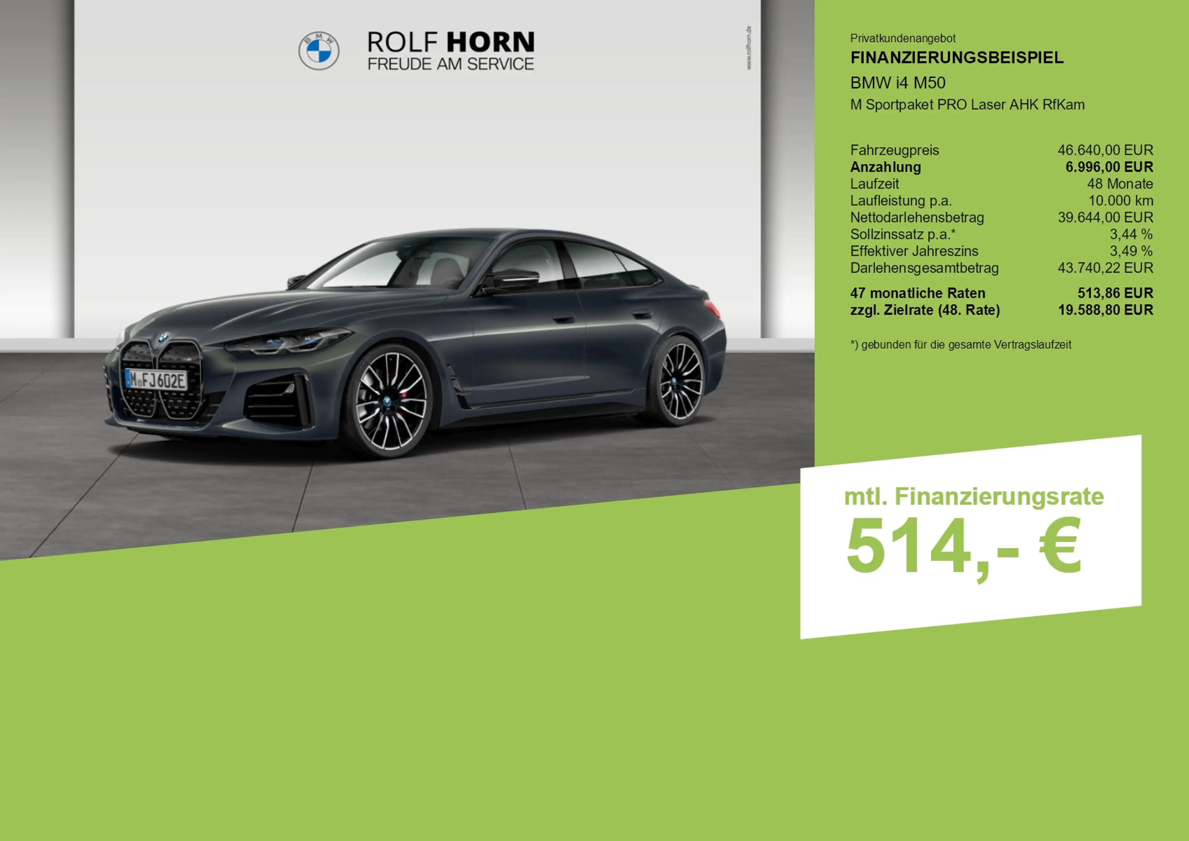 BMW i4 M50 M Sportpaket PRO Laser AHK RfKam — photo 3
