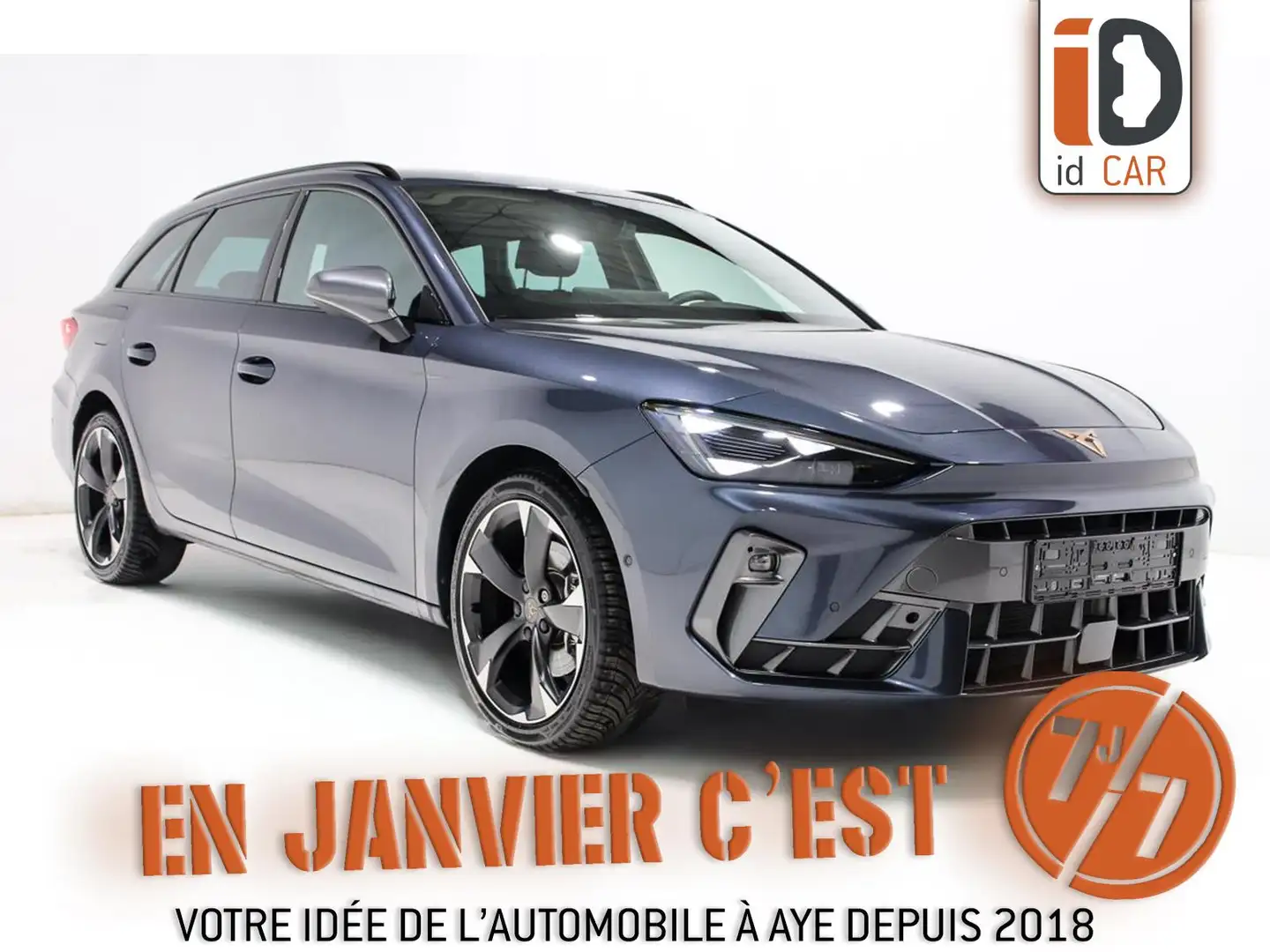CUPRA Leon 2.0 TDI 150 DSG  LED GPS ACC SEMI CUIR JA18 Gris - 1