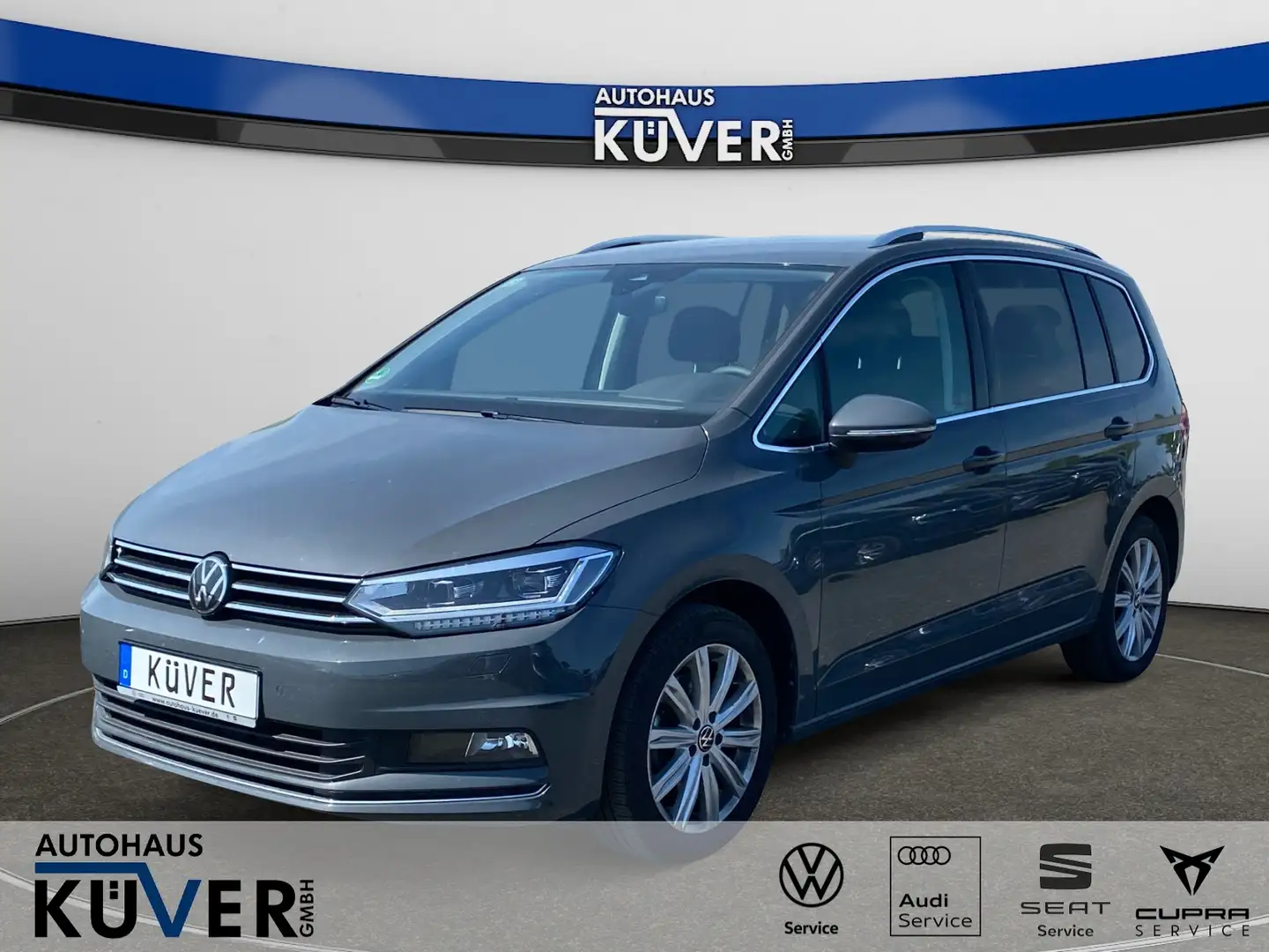Volkswagen Touran Highline 1,5 TSI DSG Navi+ACC+AHK+Shzg. Grau - 1