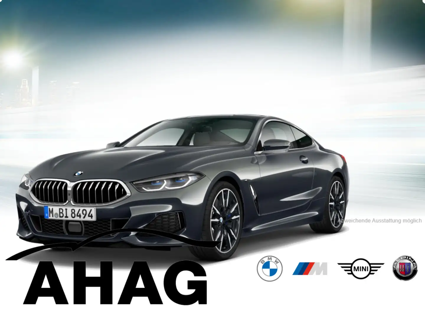 BMW M850 i xDrive Coupe Innovationsp. Komfortzugang Gris - 2
