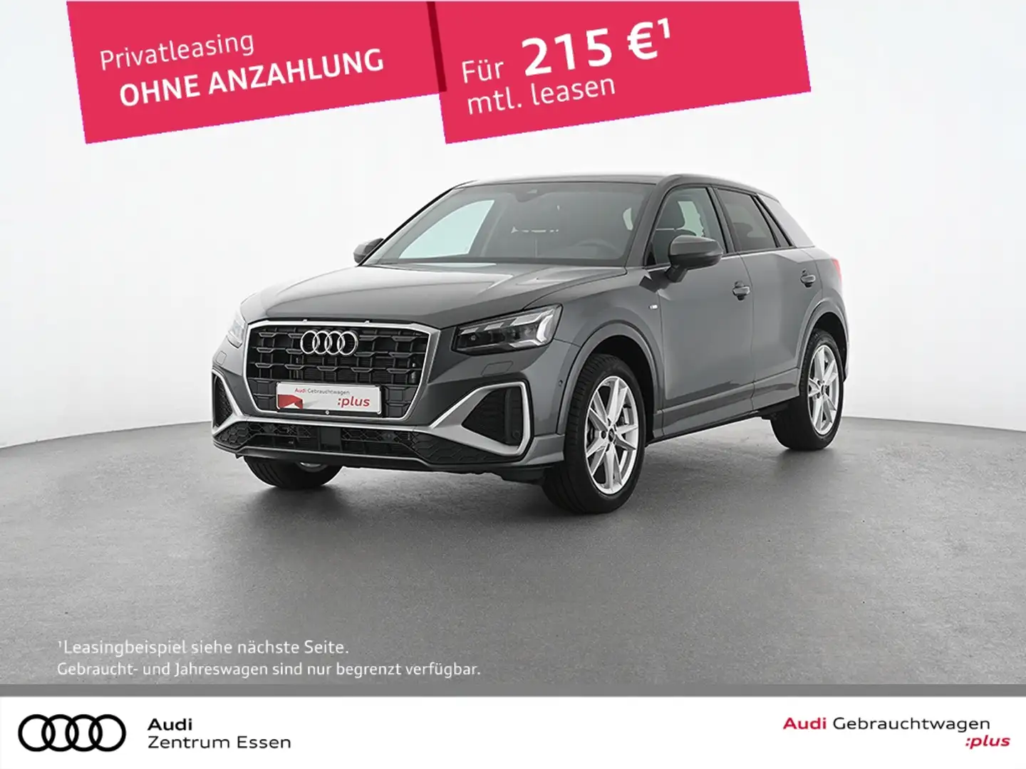 Audi Q2 30 TFSI S line Anschlussgarantie 3 Jahre 100.000 K Grau - 1