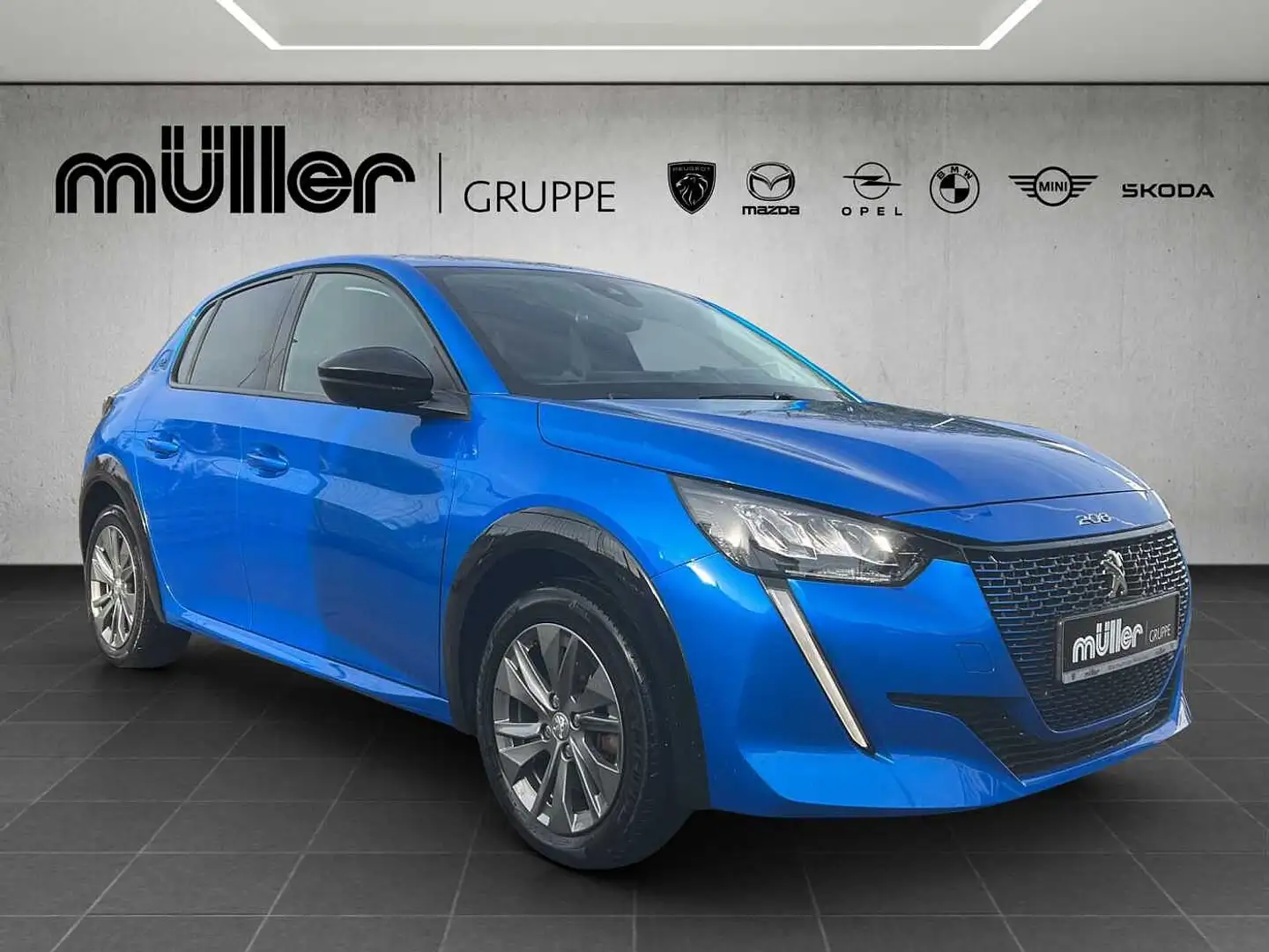 Peugeot 208 Elektro Elektromotor 136 Allure Blau - 2