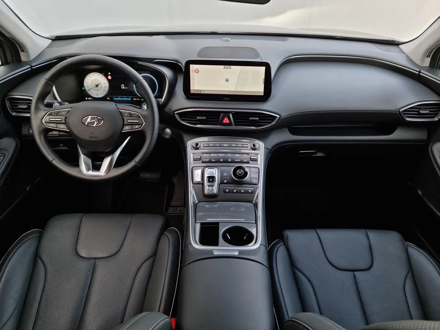 Hyundai SANTA FE 1.6 T-GDI HEV Premium 7Persoons Automaat / Lederen Grijs - 2