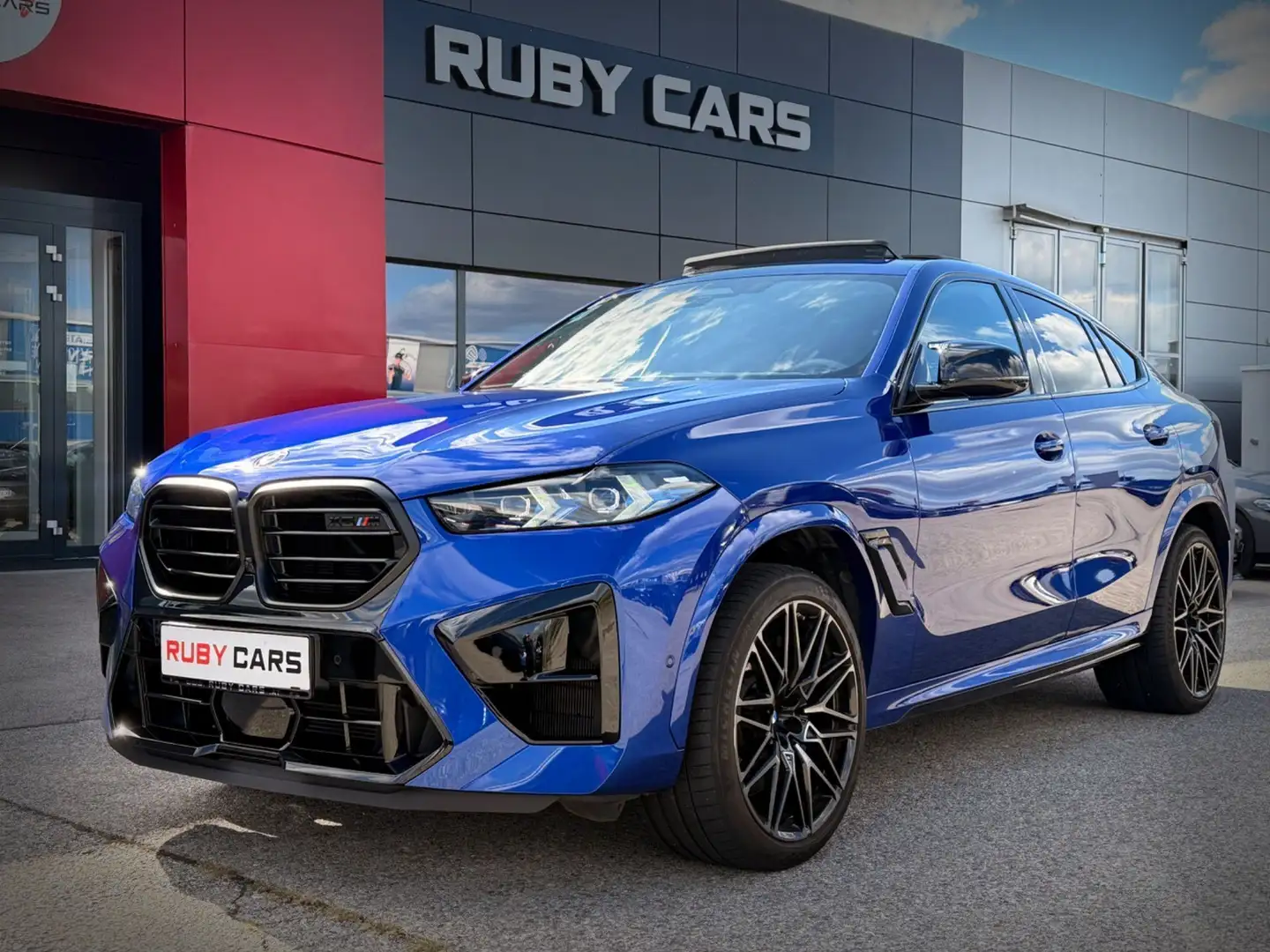 BMW X6 M Competition Marina Bay Blue / Werksgarantie 2028 Blau - 2