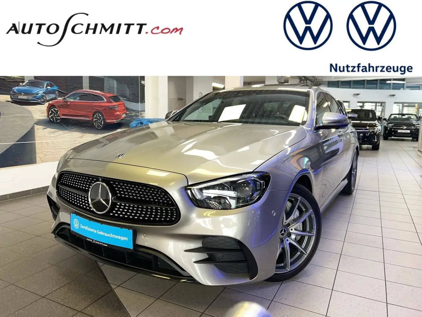 Mercedes-Benz E 300 E300 AMG-Line Automatik LED+HUD+KAMERA+STANDHZG Grau - 1