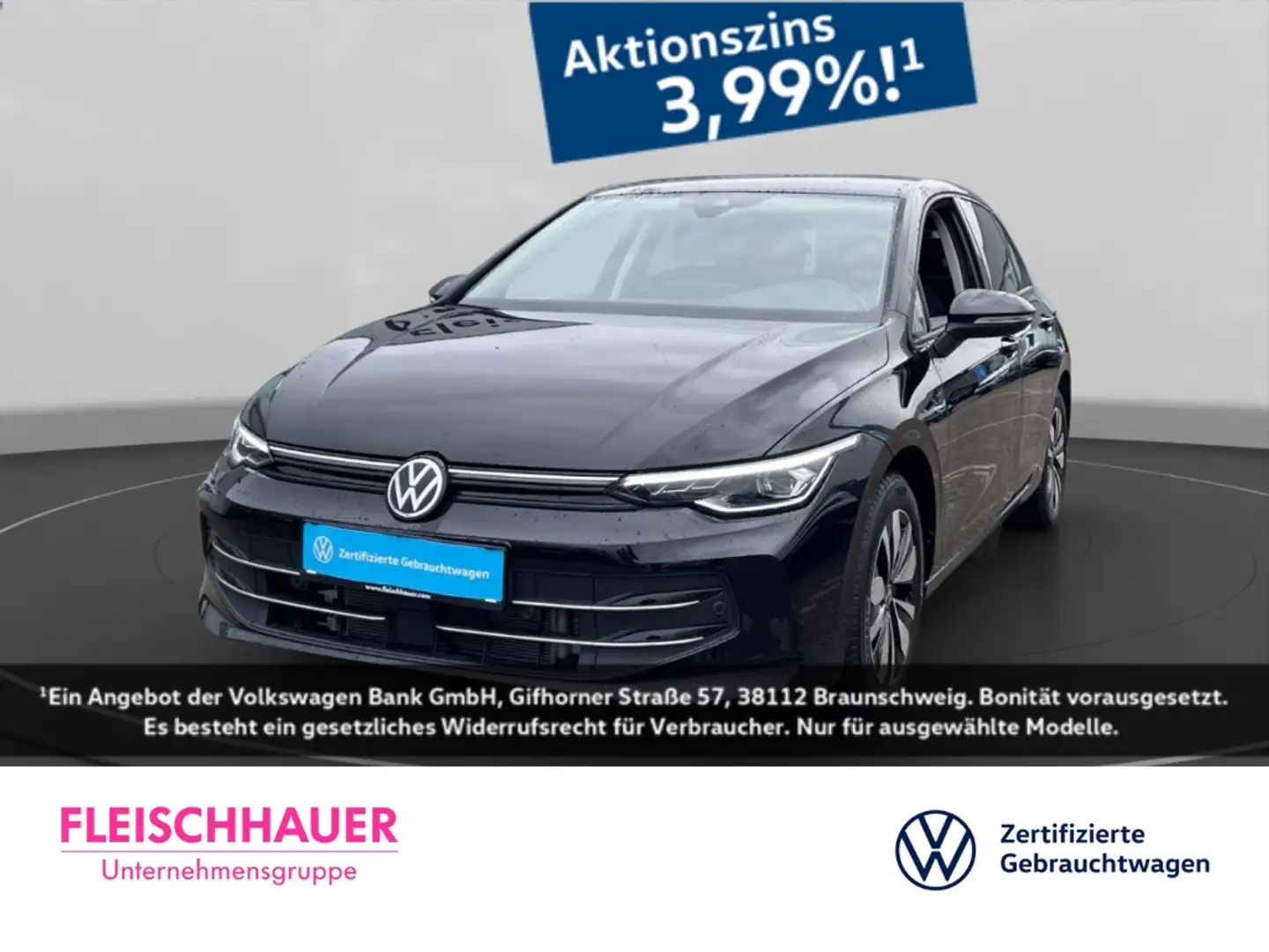 Volkswagen Golf VIII 1.5 TSI Goal AHK-el. klappb. Navi Digitales C Schwarz - 1
