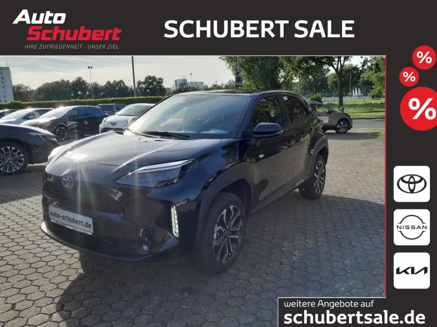 Toyota Yaris Cross TEAM D +WINTER-/SAFETY-PAKET+SITZHZG+LED+ Zwart - 1