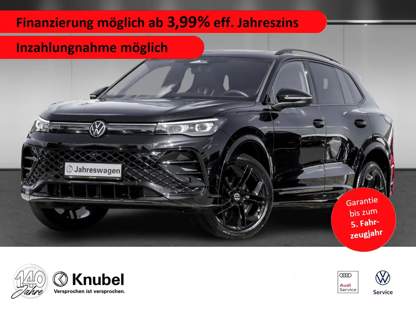 Volkswagen Tiguan R-Line 2.0 TDI DSG 4M AHK*Matrix*Standhzg*Pano* Noir - 1