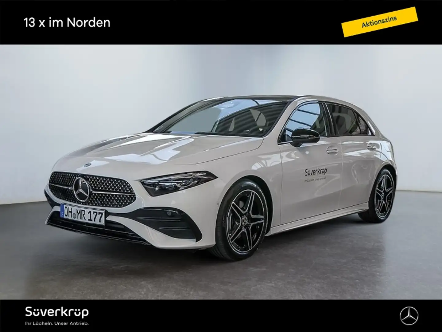 Mercedes-Benz A 200 d AMG Night Navi LED PDC Distr Carplay Weiß - 1