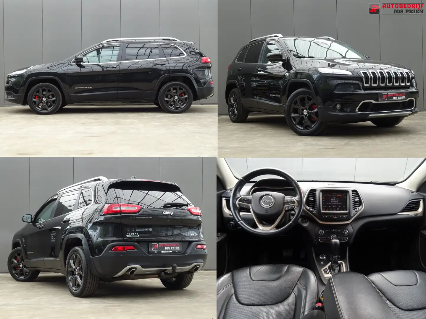 Jeep Cherokee 2.0 Limited AWD * LEER * TREKHAAK !! Schwarz - 1