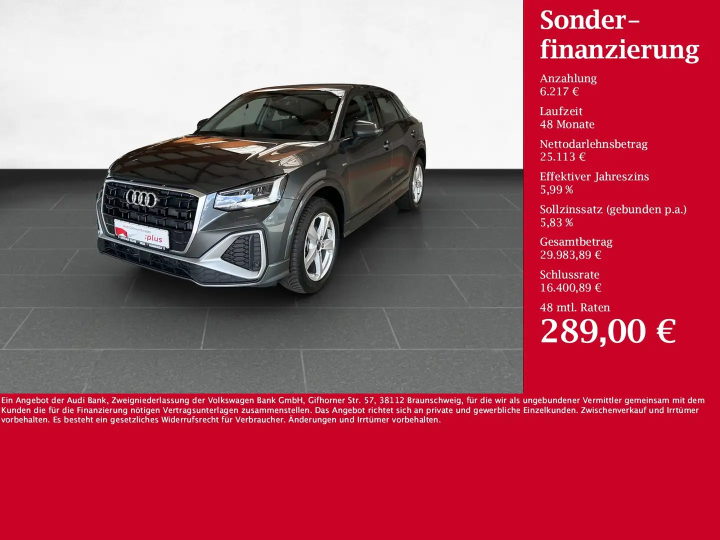 Audi Q2 S line 35 TFSI S tronic /AHK/Sitzhz/Rückfahrk Gris - 1