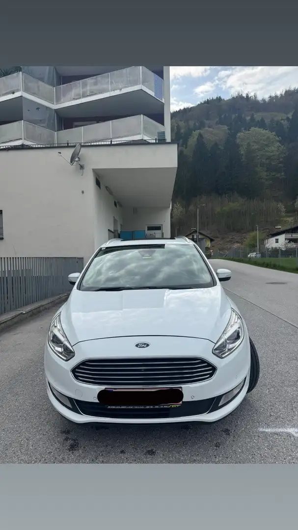 Ford Galaxy 2,0 TDCi Bi-Turbo Titanium Start/Stop Powershift Weiß - 1