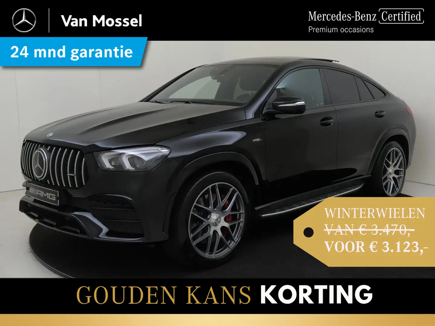 Mercedes-Benz GLE 53 AMG Coupé 4MATIC+ / Stoelverwarming / 360Graden-Camera Zwart - 1