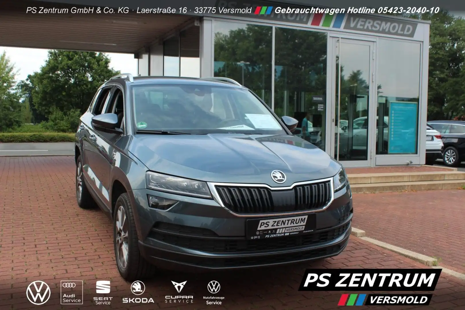 Skoda Karoq 1.5 TSI ACT Clever DSG LED, AHK, RFK, ACC Grau - 1