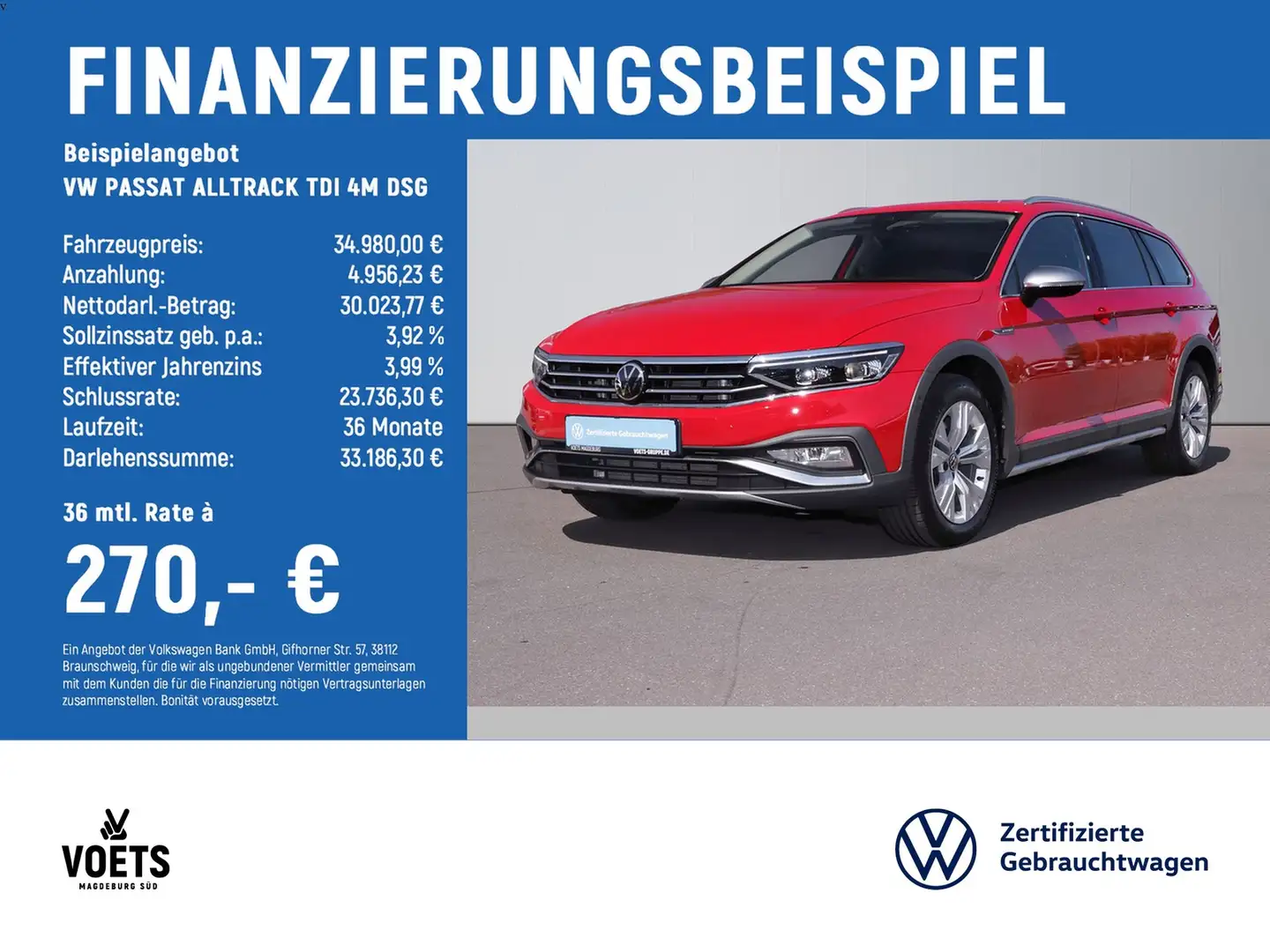 Volkswagen Passat Alltrack TDI 4M DSG IQ-LIGHT+PANO+AHK+NAV Rouge - 2