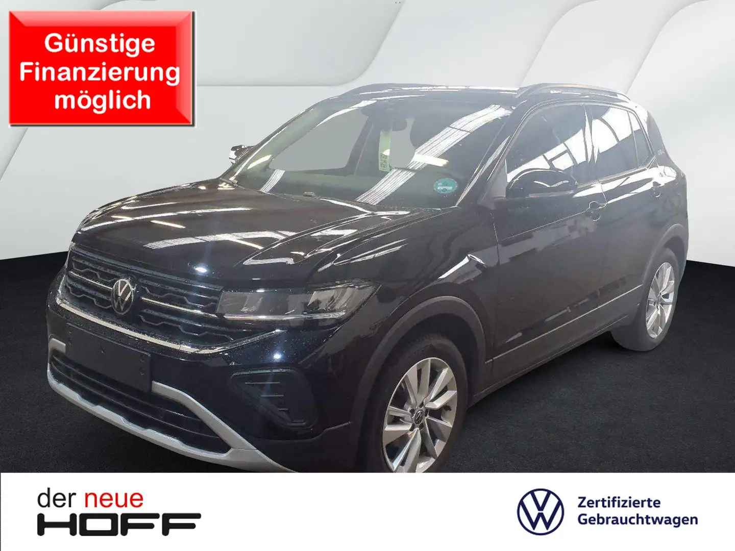 Volkswagen T-Cross 1.0 TSI Goal ACC Navi SHZ Allwetter PDC APP Schwarz - 1