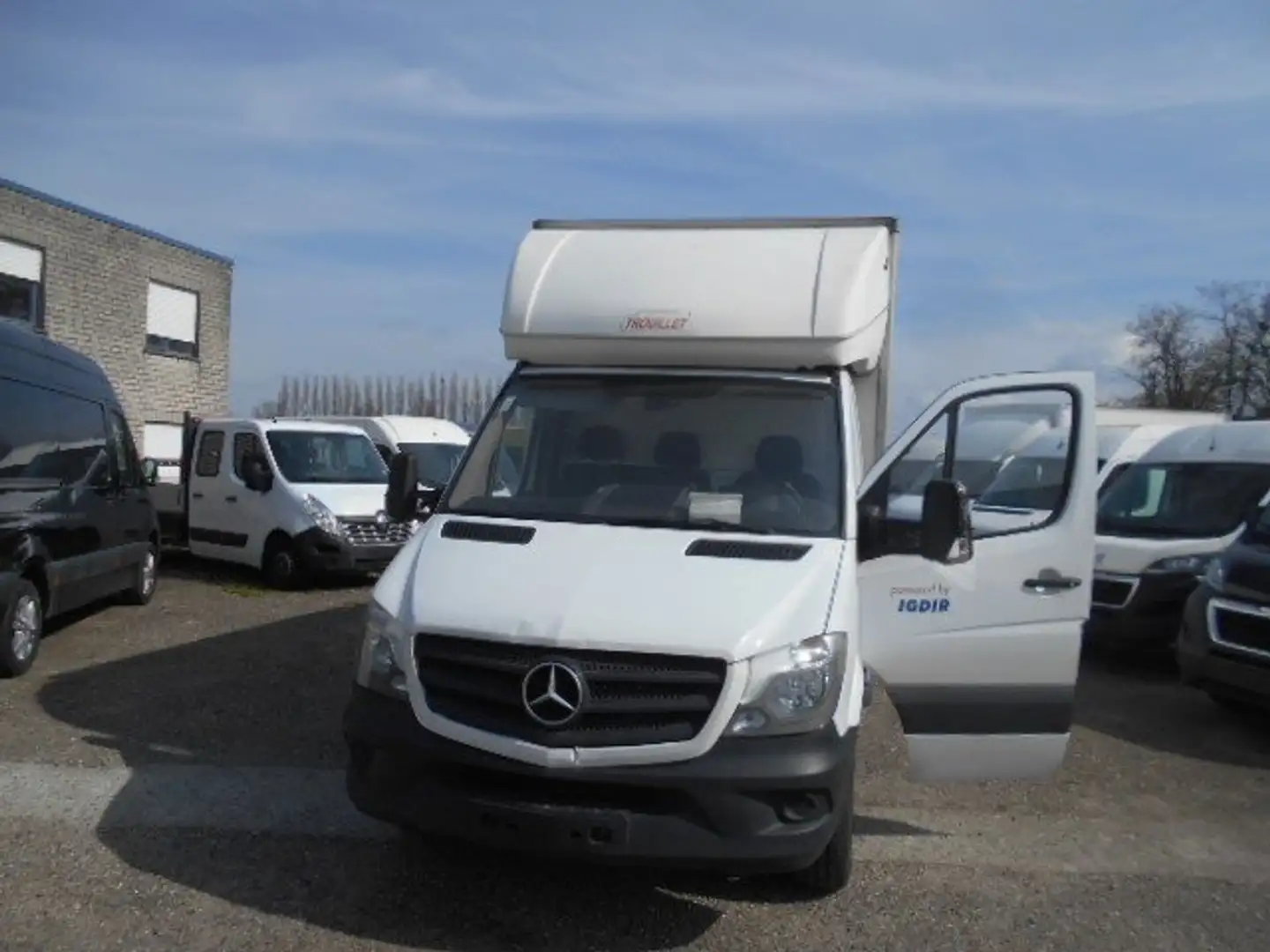 Mercedes-Benz Sprinter 313 KOFFER+BRUG...MOTOR PROBLEEM!!!!!AIRCO... Wit - 2