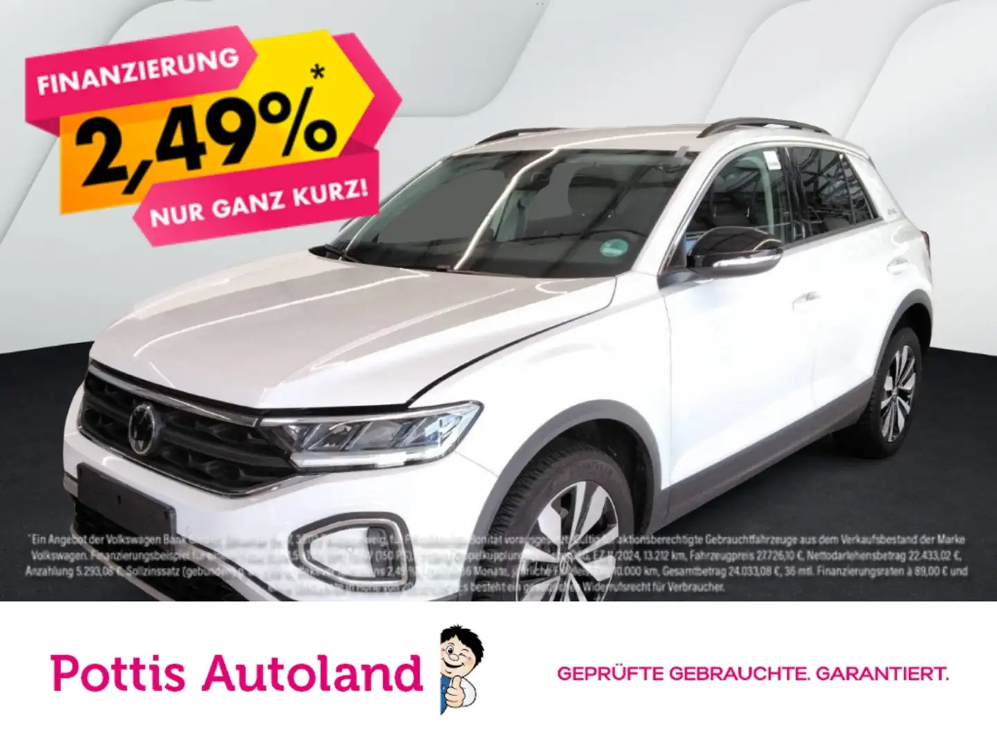 Volkswagen T-Roc 1.0 TSI GOAL NAVI PDC SITZHZG KLIMA Weiß - 1