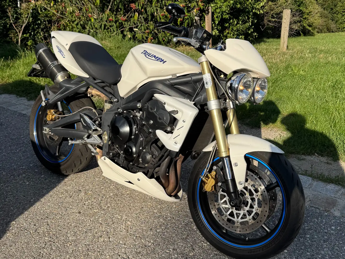 Triumph Street Triple 675 Blanc - 2