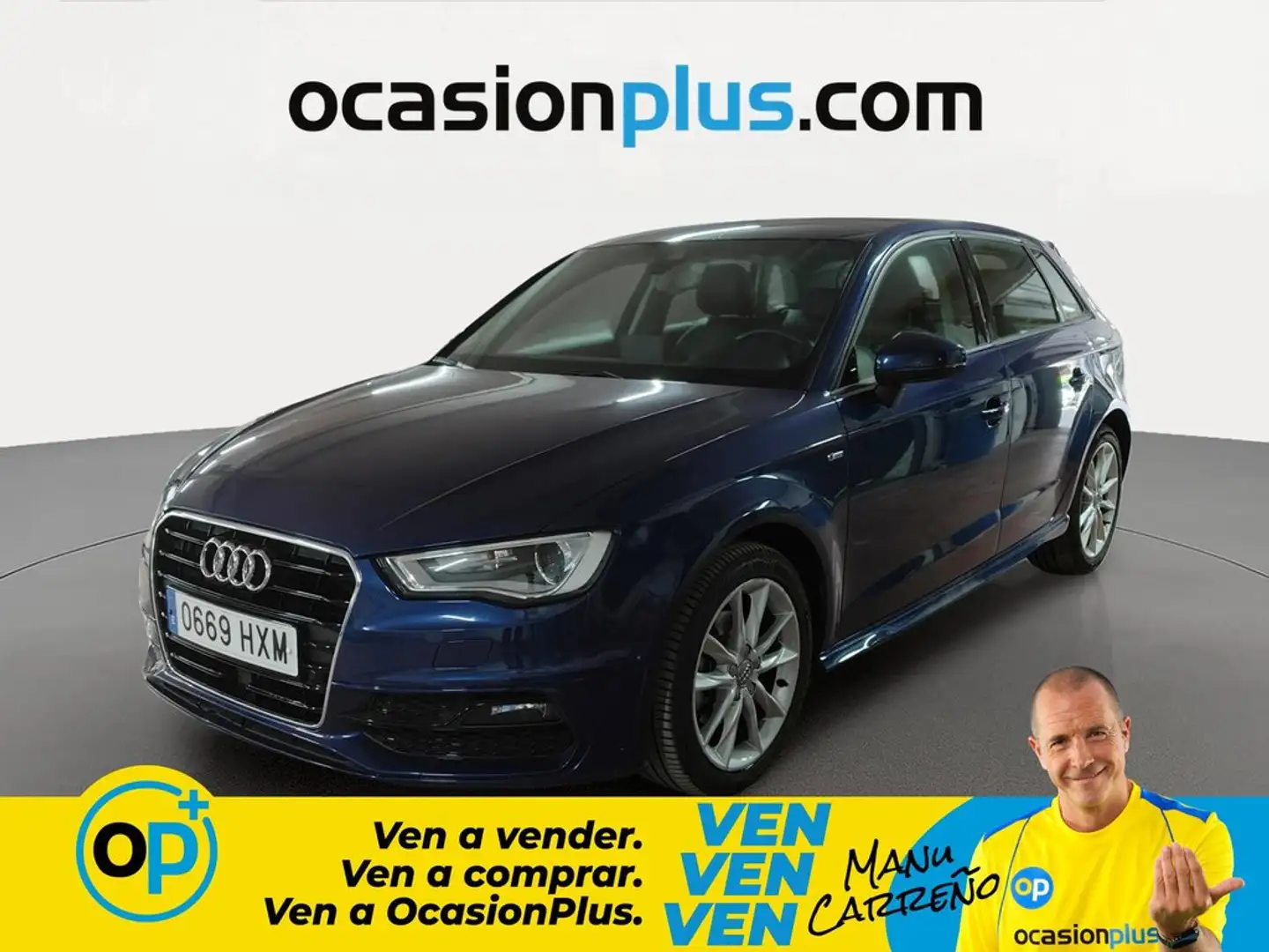 Audi A3 Sportback 2.0TDI Attracted S-Tronic 150 Azul - 1