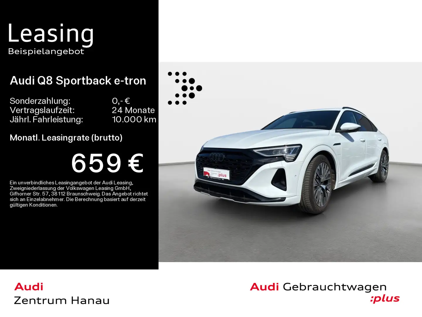 Audi Q8 e-tron Q8 e-tron Sportback 55 quattro advanced*NAVI-PLU Weiß - 1