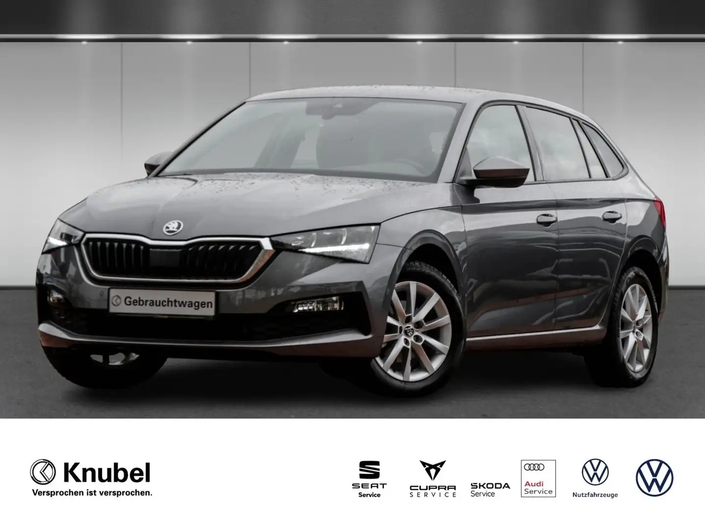 Skoda Scala Ambition 1.5 TSI LED AHK DAB+ Klima LaneAss. Gris - 1