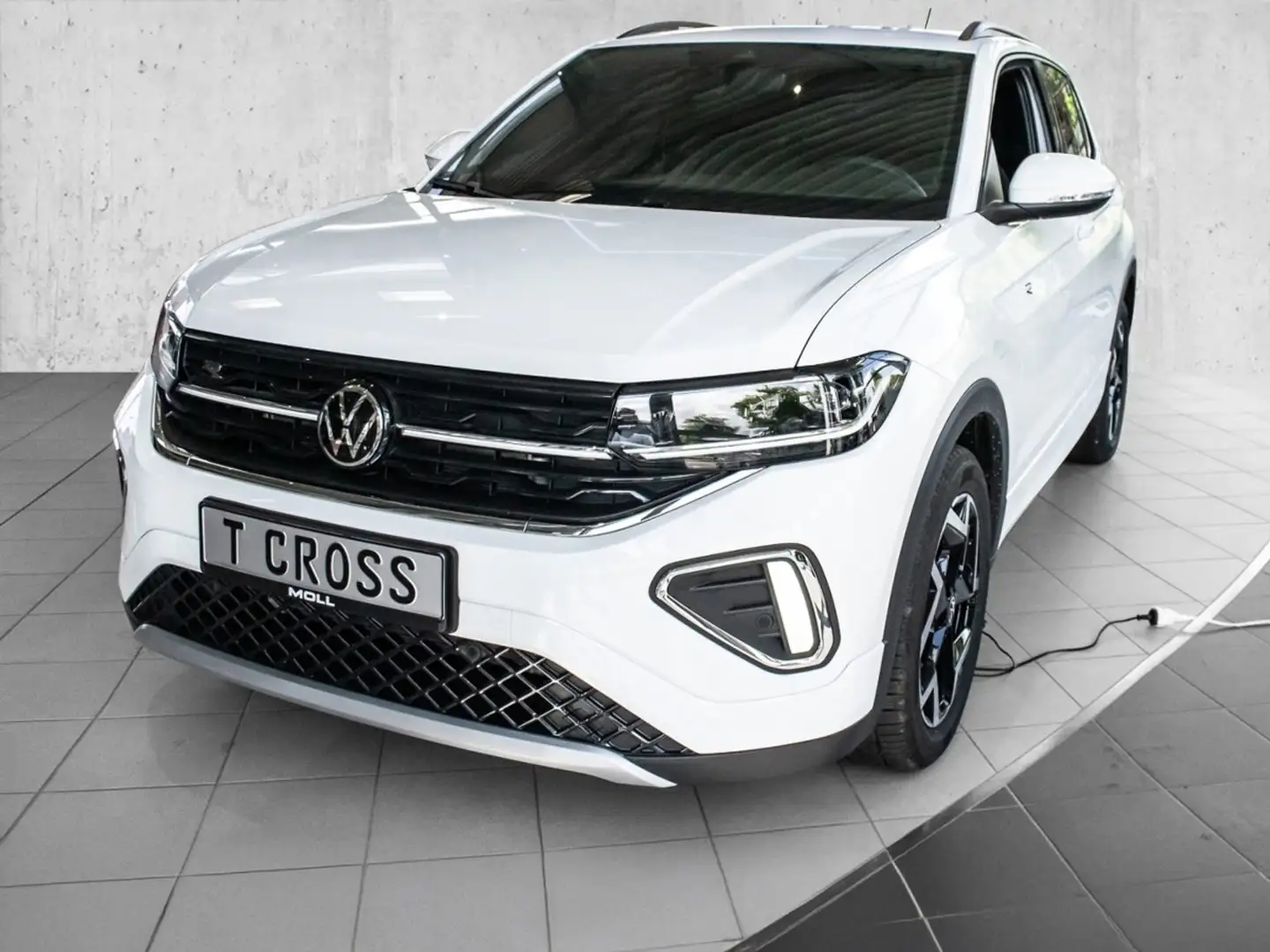 Volkswagen T-Cross R-Line 1.0 l TSI OPF  DSG AHK LM ACC Weiß - 2