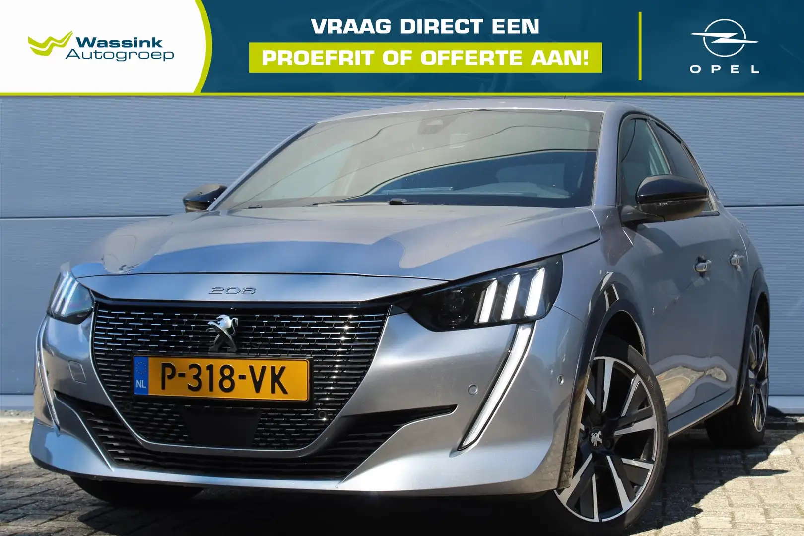 Peugeot 208 1.2 PureTech 100pk GT Pack | Navigatie | Camera | Grijs - 1