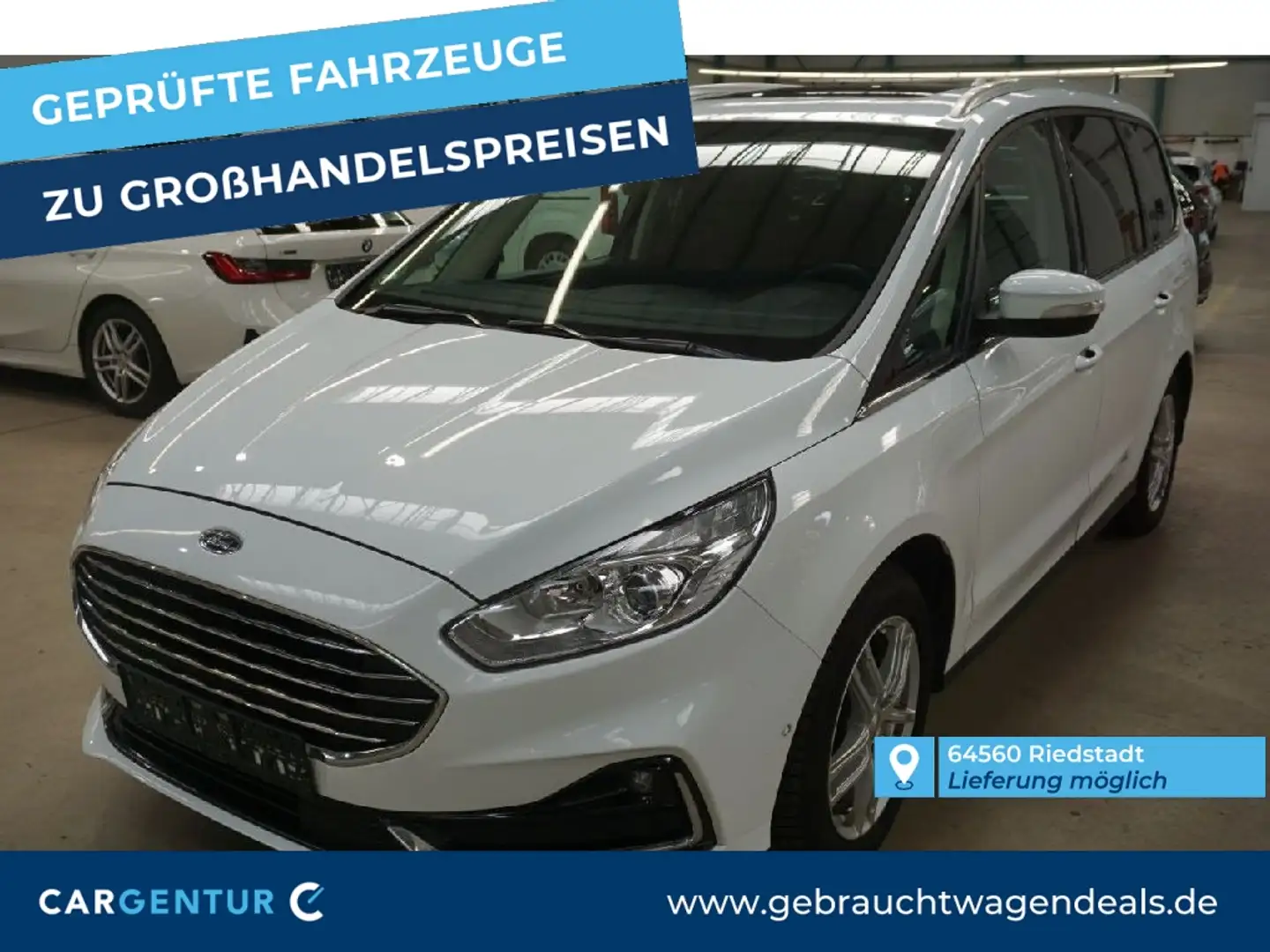 Ford Galaxy 2.0 EcoBlue Titanium AHK Pano S-Dach Key Weiß - 1