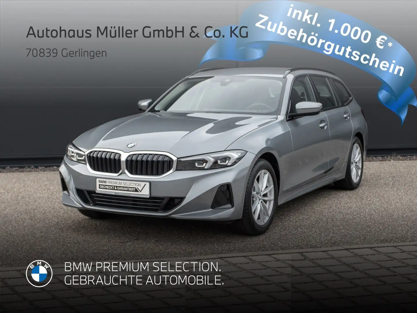 BMW 318 i A Touring UPE 49700EUR AHK DrivingAssit DAB Grau - 1