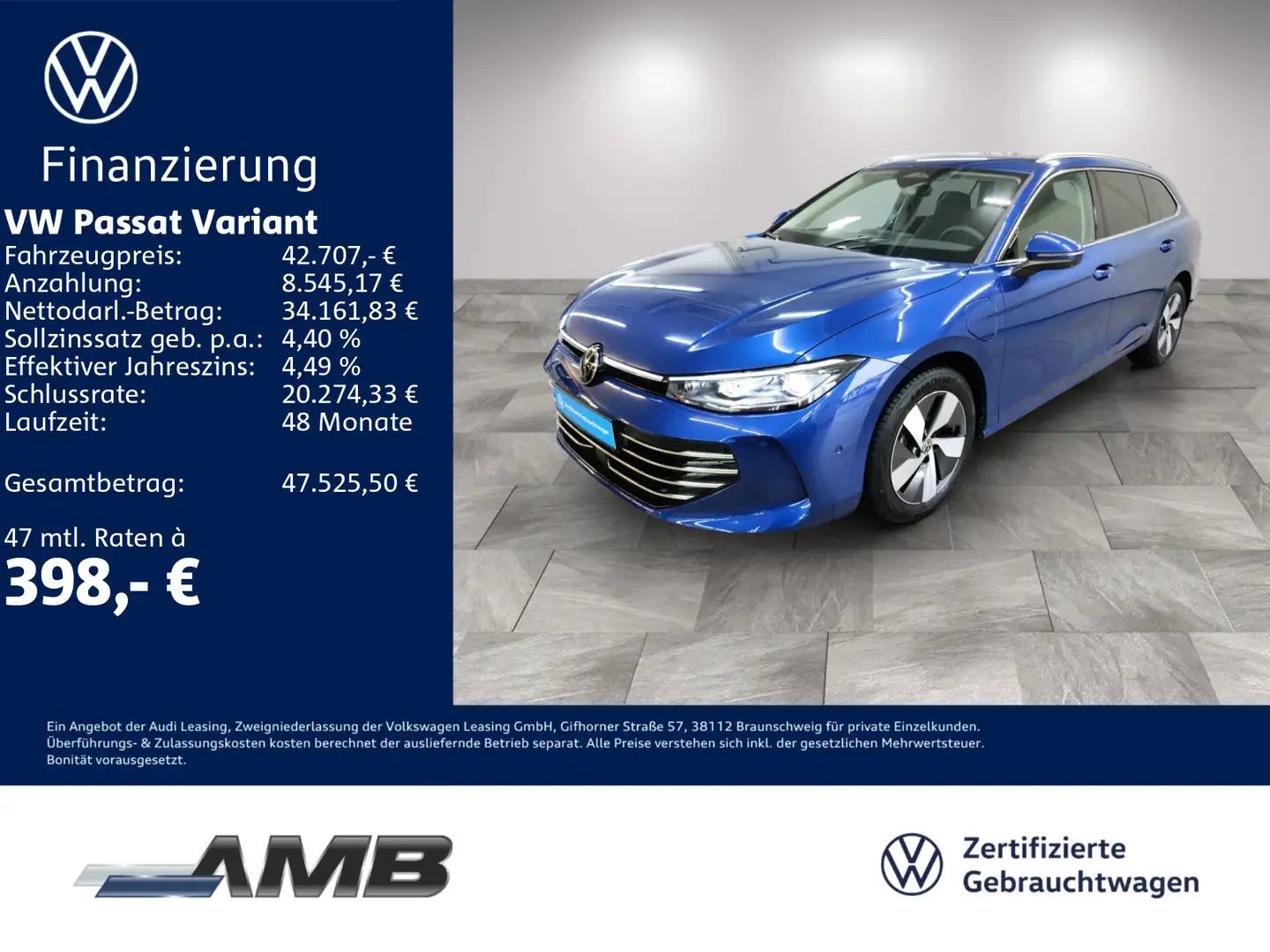 Volkswagen Passat Variant Elegance eHybrid neuesMod./10.29G Blau - 1