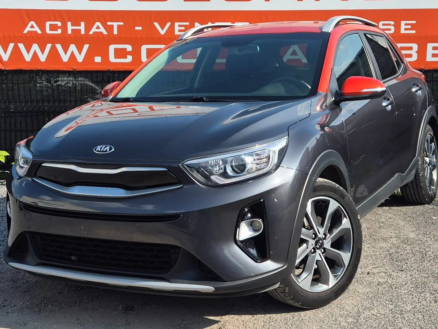Kia Stonic 1.0 T -EU6d-GARANTIE 1AN-CARPLAY-CLIM-GPS-CAMERA Grijs - 1