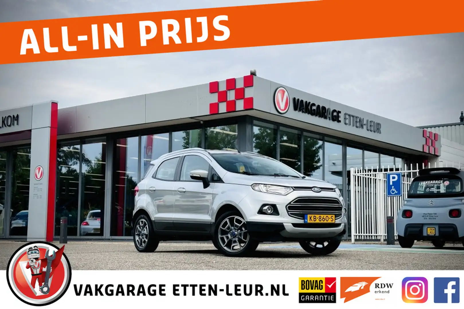Ford EcoSport Turbo 125 Titanium | Navi | Sony | Stoelverwarming Gris - 1
