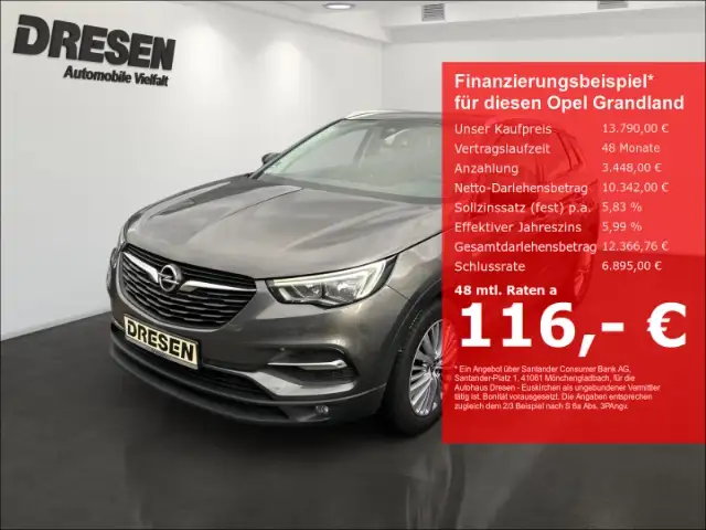 Opel Grandland 1.2 Edition 130PS Klima/ Navigation/ Rückfahrkamer