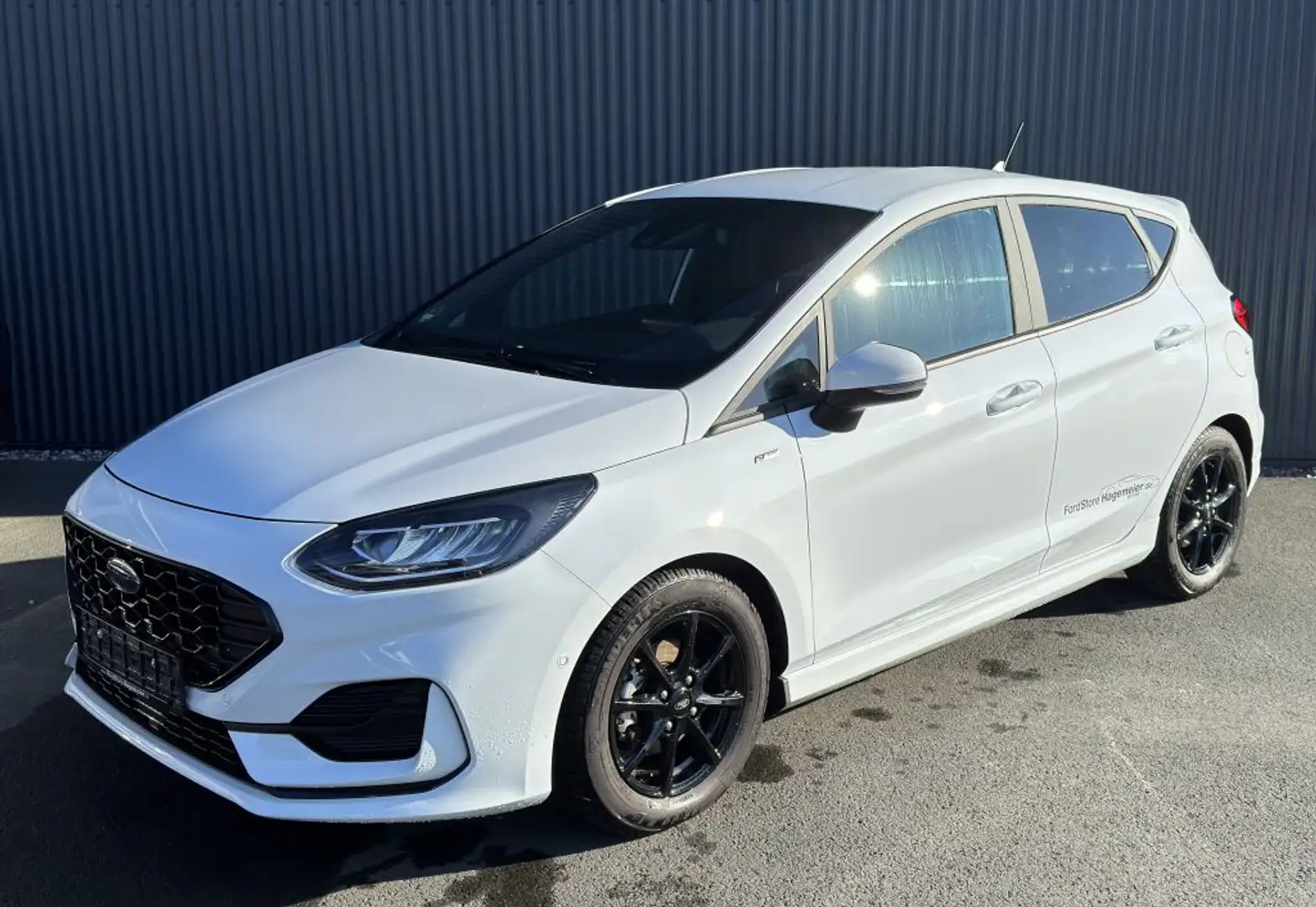 Ford Fiesta 1.0 EcoBoost Hybrid S&S Aut. ST-LINE Weiß - 1