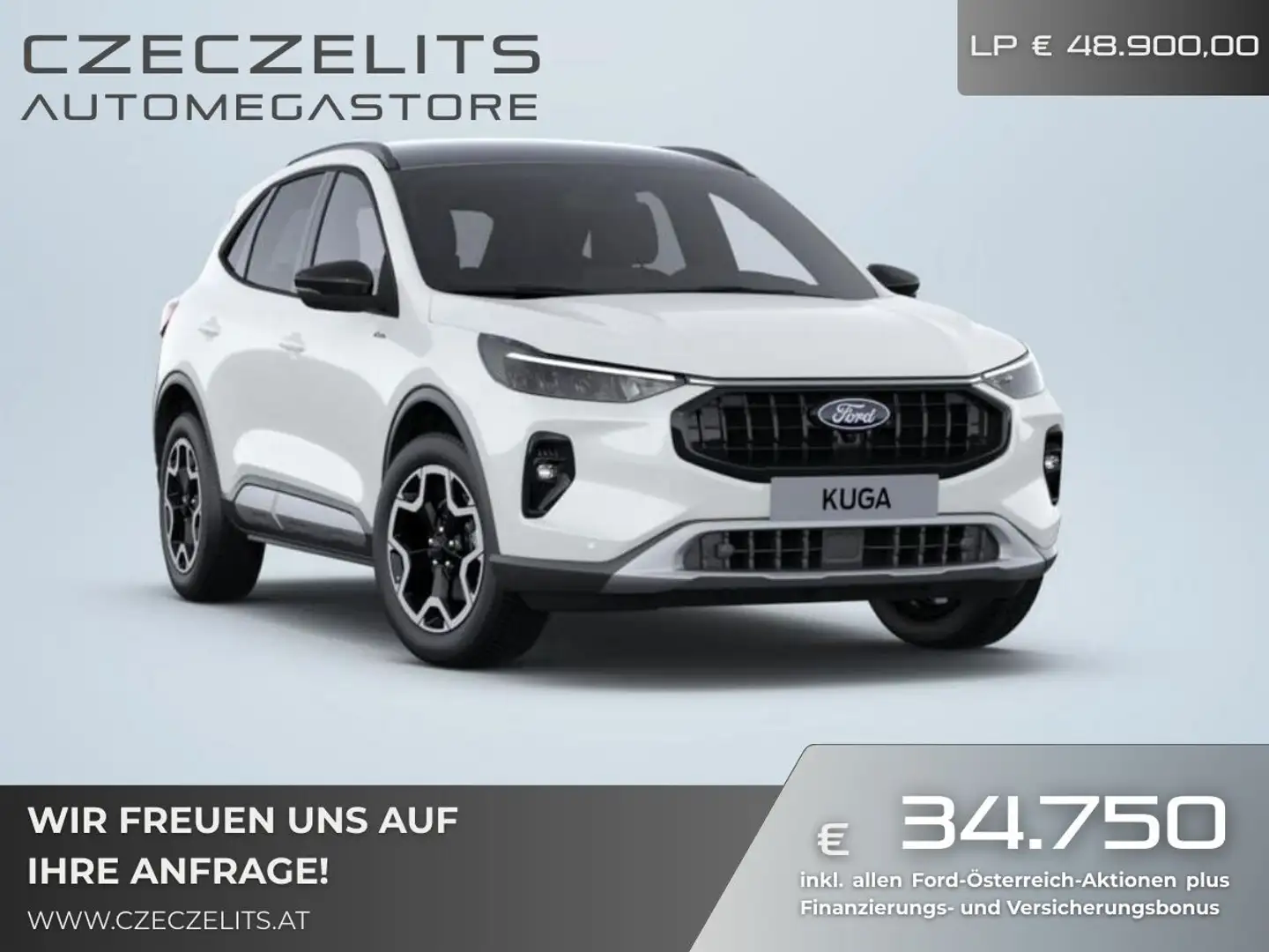 Ford Kuga 2,5 Duratec FHEV Active X Aut. ON 42959 Vorführ... Weiß - 1