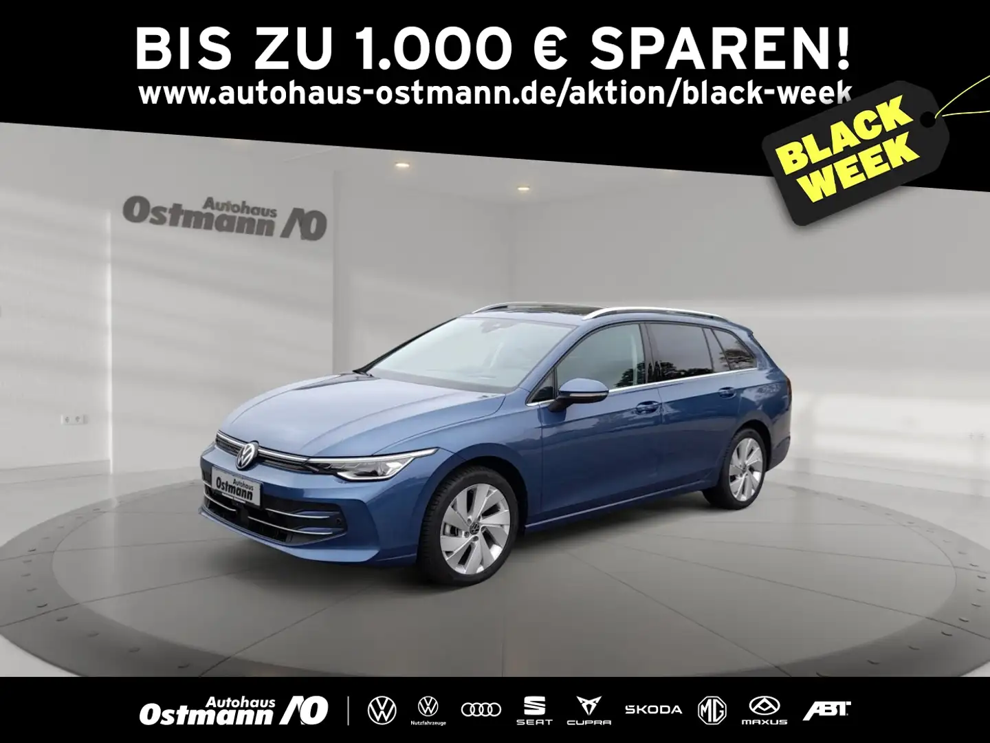 Volkswagen Golf Variant Golf VIII Variant 1.5 eTSI Style LED AHK Pano 360 Blau - 1