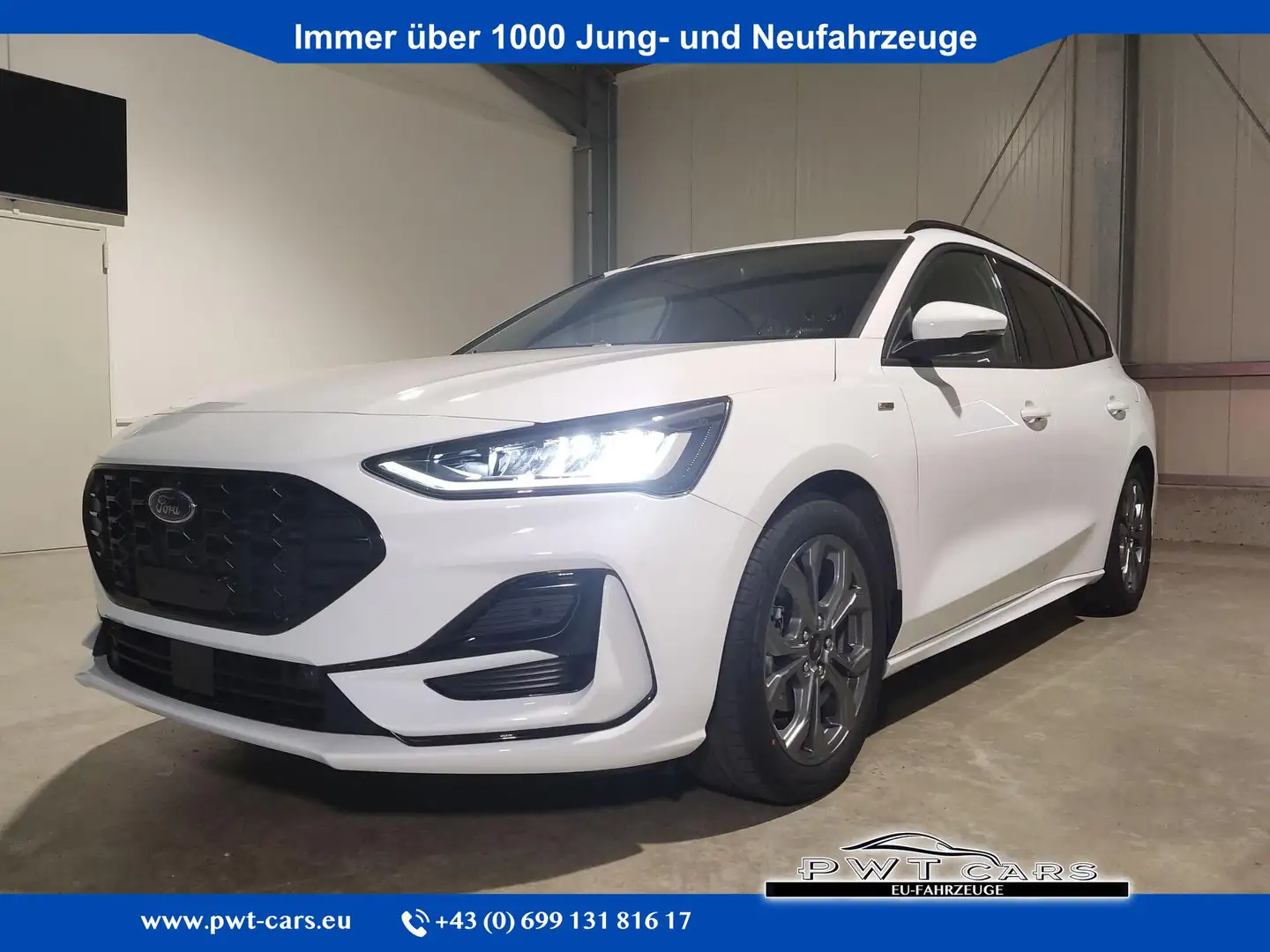 Ford Focus Turnier ST-Line X 1.0 EcoBoost 155 PS Automatik... Wit - 1