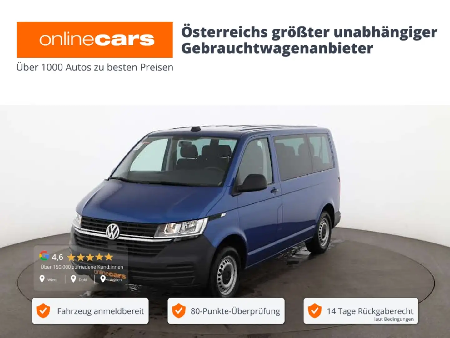 Volkswagen T6.1 Transporter 2.0 TDI 4Motion Aut 9-SITZER PDC Azul - 1
