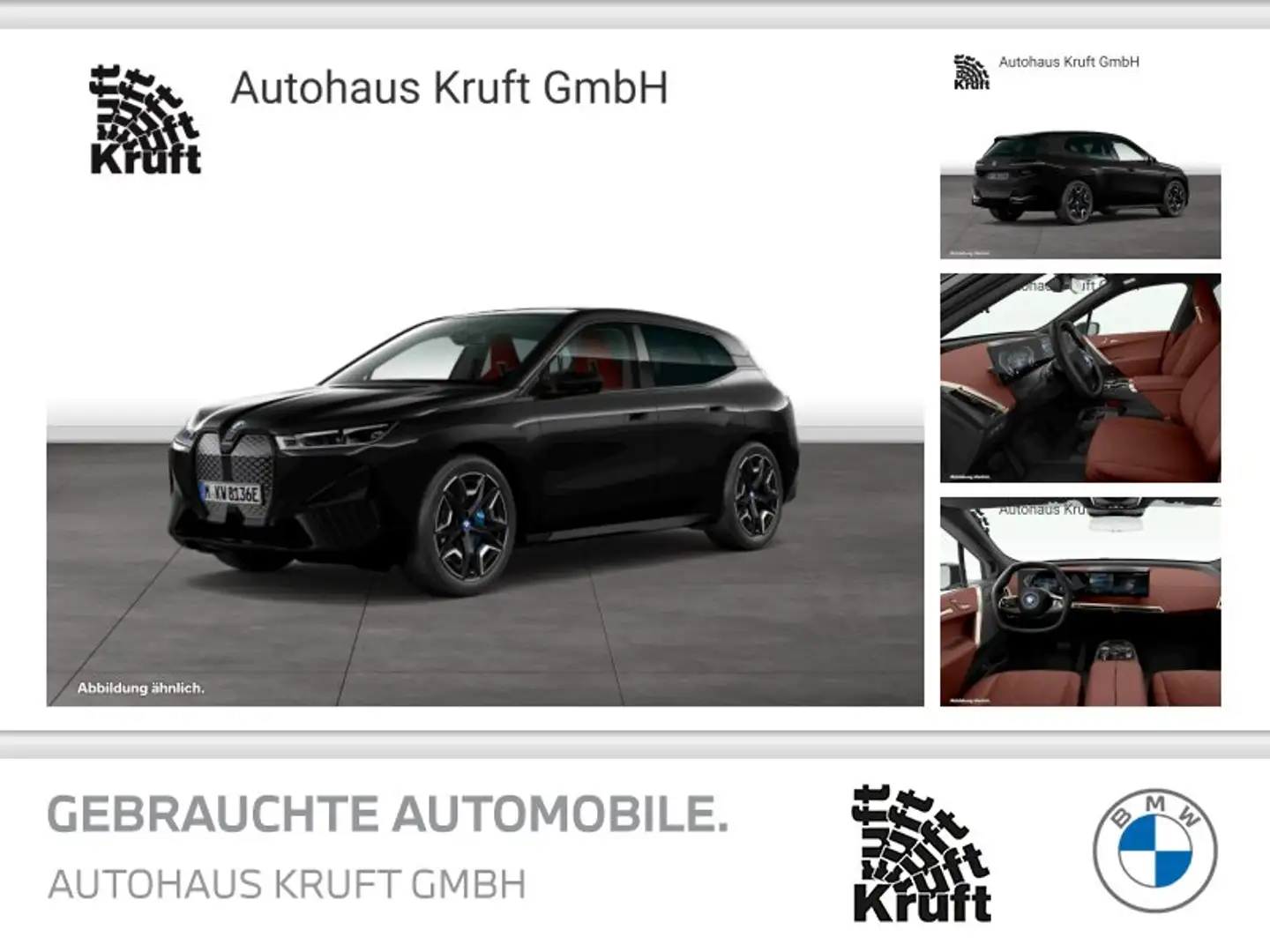 BMW iX xDrive40 SPORTPAKET+LAER+PANO SKY+AHK+KAMERA+ACC Schwarz - 1
