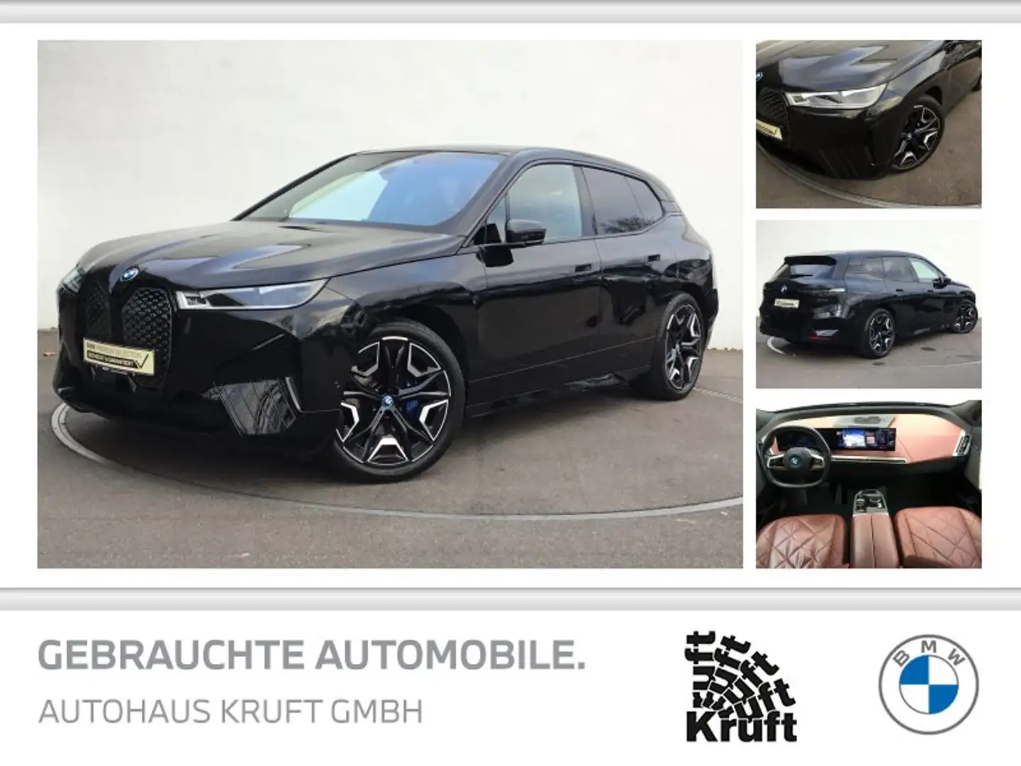 BMW iX xDrive40 SPORTPAKET+LAER+PANO SKY+AHK+KAMERA+ACC Schwarz - 1