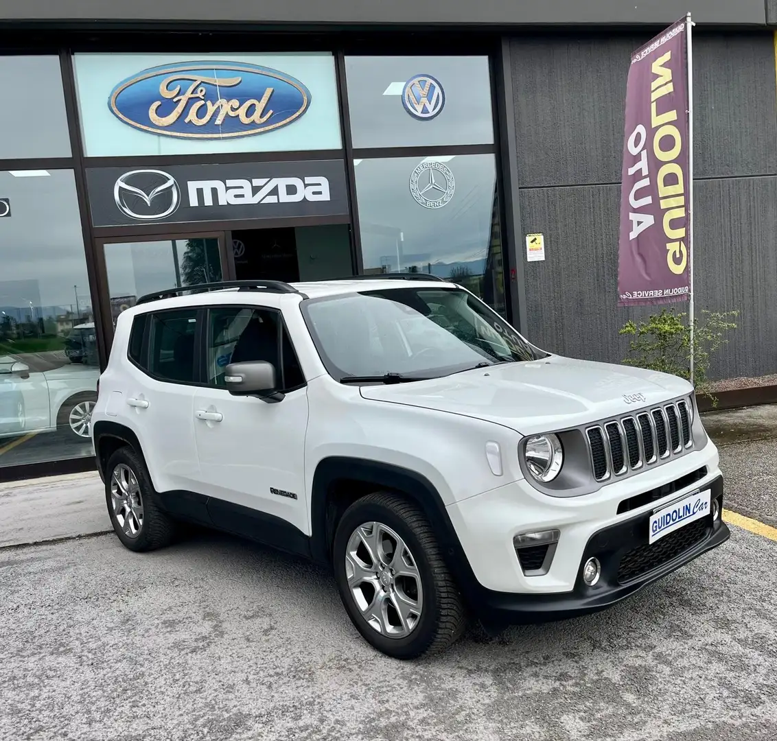 Jeep Renegade 1.6 mjt Limited 120cv AUTOM SENS ANT POST NEOPATEN Blanc - 1