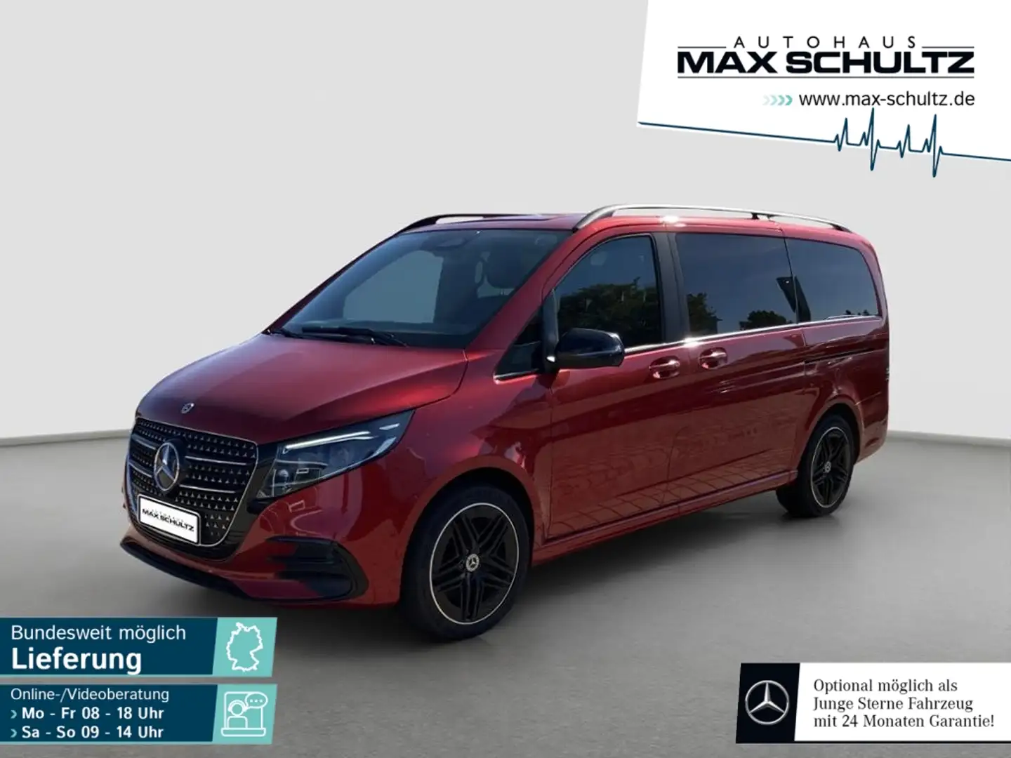Mercedes-Benz V 250 d 4MATIC AVANTGARDE Lang *AHK*Bel.Sitz*PDC Rouge - 1