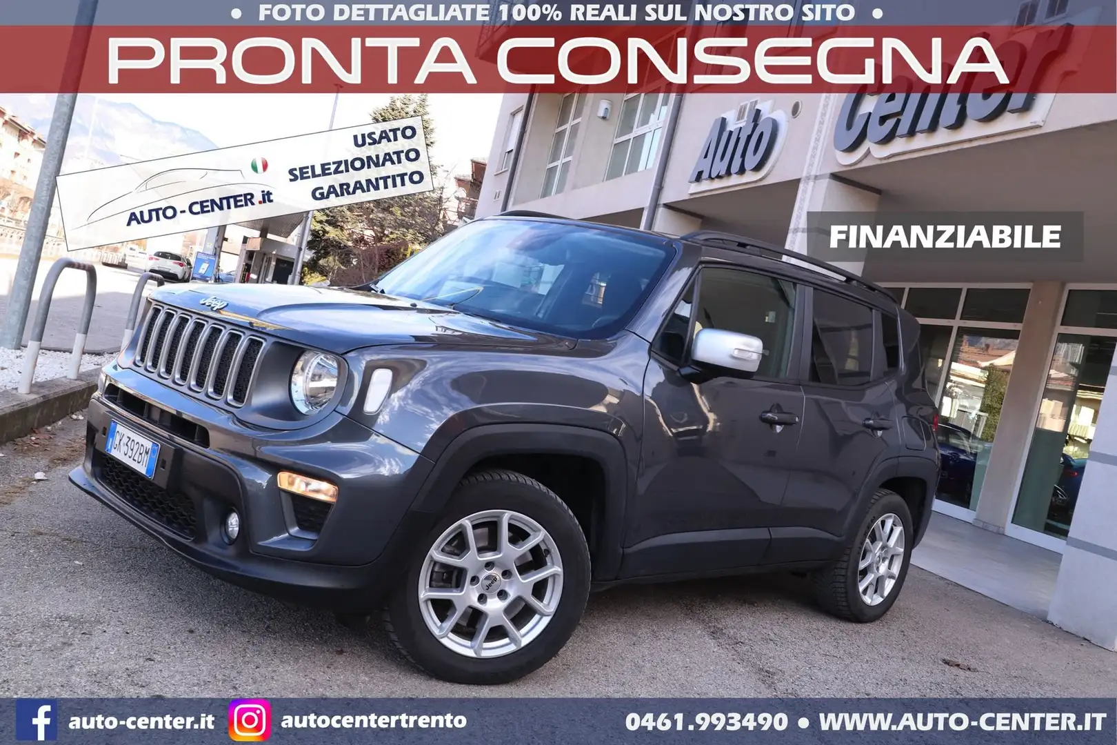 Jeep Renegade 1.3 T4 Phev 4xe AT6 Limited 4x4 *GANCIO TRAINO Gris - 1