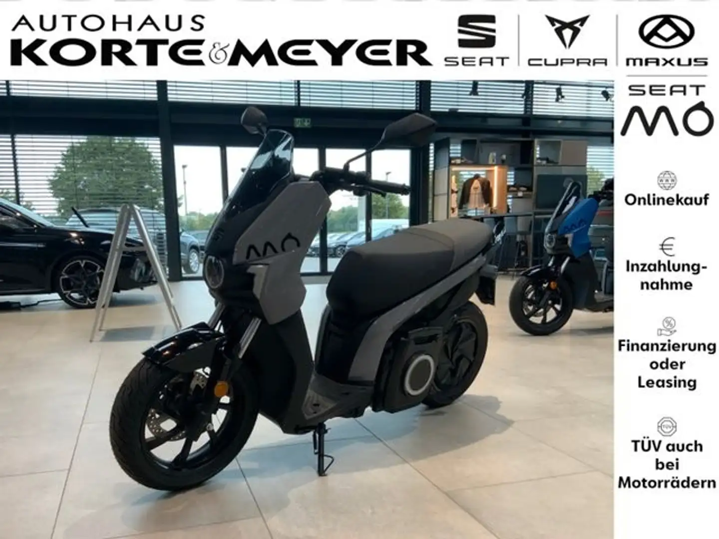 SEAT MO eScooter 50 4kW (5 PS) Barcelona Grey Gris - 1