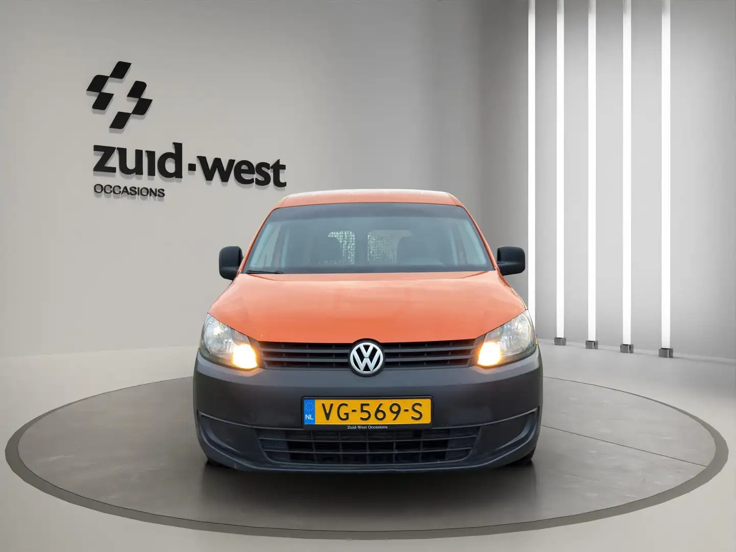 Volkswagen Caddy 1.6 TDI schuifdeur Oranje - 2