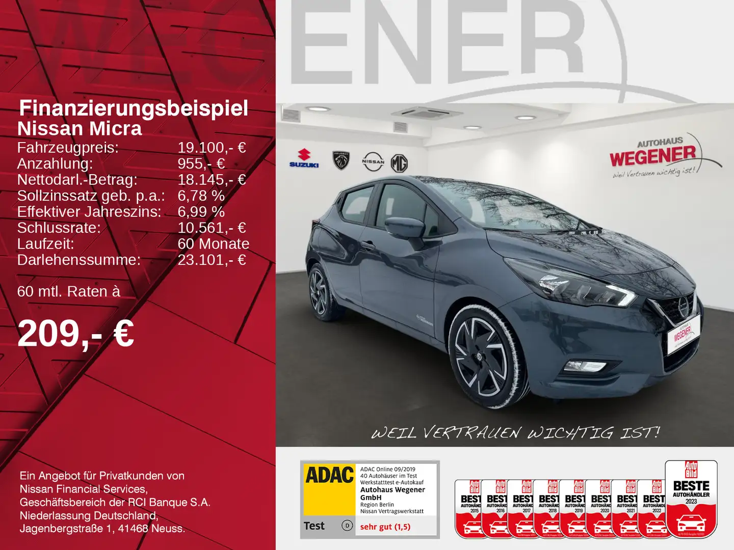 Nissan Micra MICRA N-WAY AT  Android/Apple Car Play SHZ PDC Сірий - 2