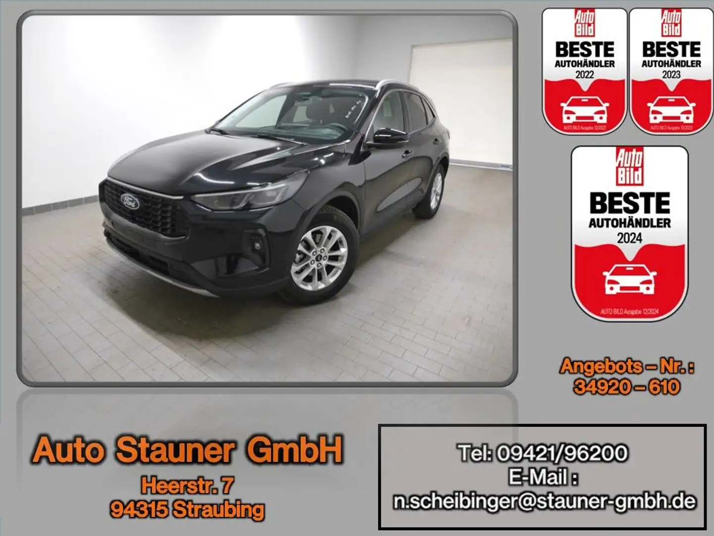 Ford Kuga 1.5 EcoBoost Titanium Automatik/HEAD-UP/SHZ Schwarz - 1