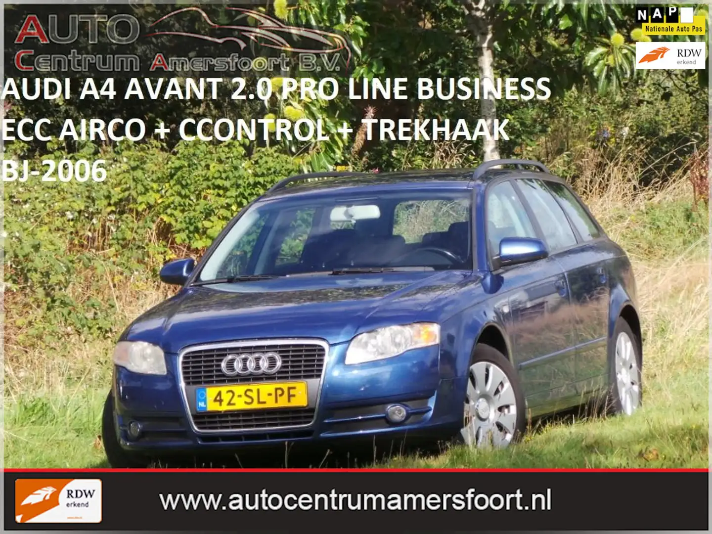 Audi A4 Avant 2.0 Pro Line Business ( INRUIL MOGELIJK ) Blue - 1